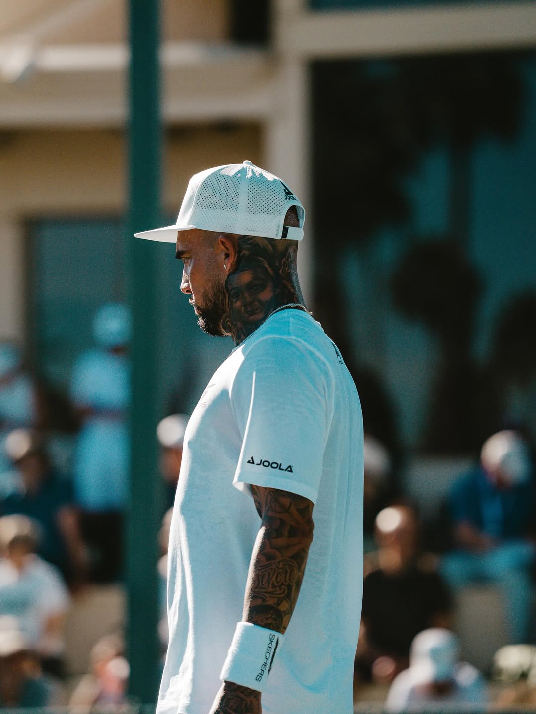 Photo shared by Tyson McGuffin on January 15, 2026 tagging @ppatour, @joolapickleball, @skechersperformance, and @themasterspb. May be an image of tennis, golf, hat, racket, sportswear, stadium and text.