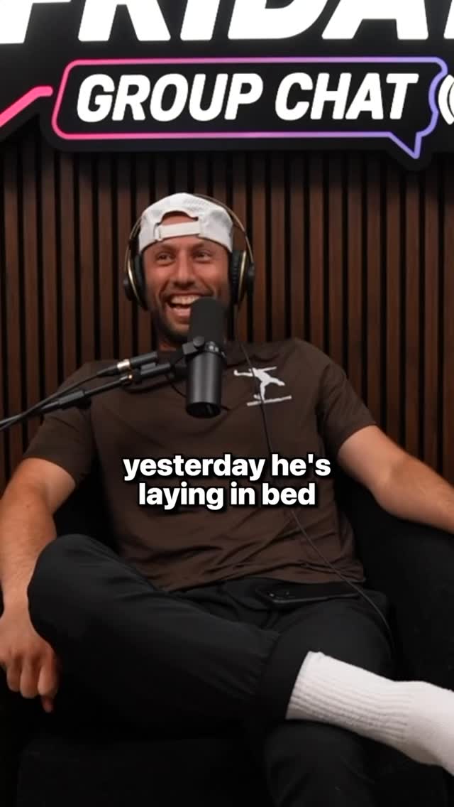 Video by Friday Group Chat Podcast on October 21, 2026. May be a meme of one or more people and text.